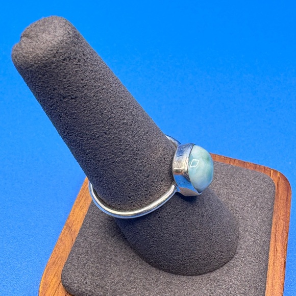 Sterling Silver Larimar Ring - Picture 3 of 3